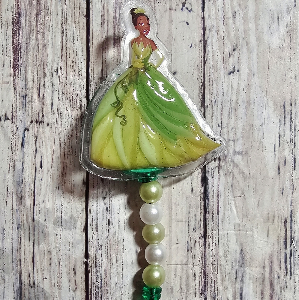 Disney Princess Tiana Beaded Retractable Badge Reel